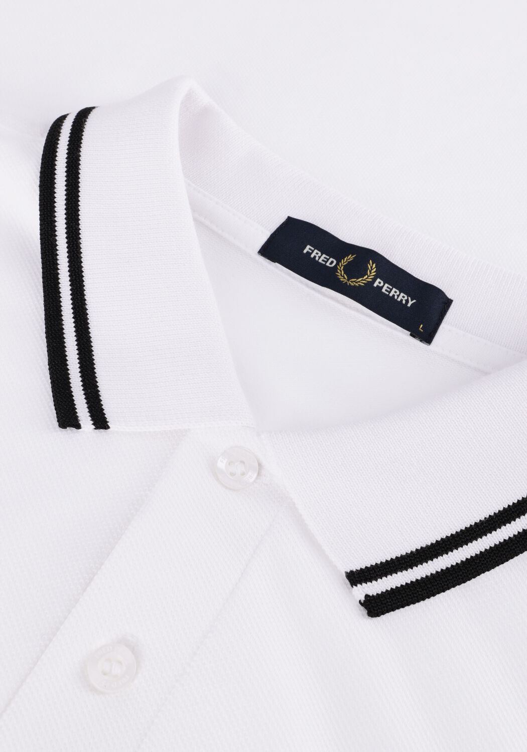 Witte FRED PERRY Polo THE TWIN TIPPED FRED PERRY SHIRT - large