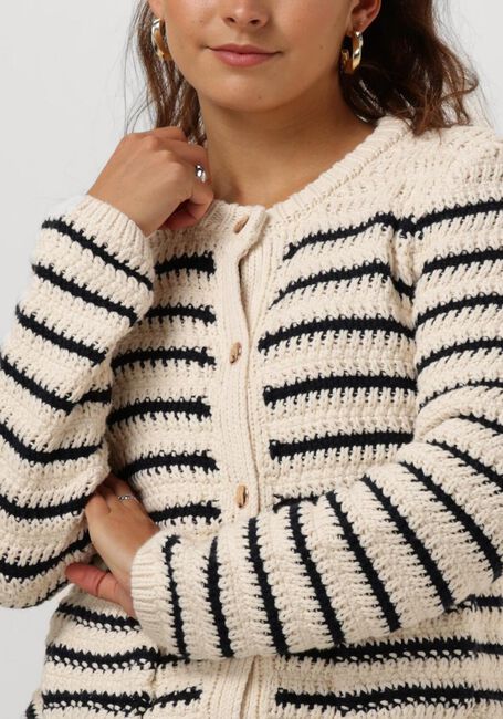 Blauwe NEO NOIR Vest PAULA KNIT CARDIGAN - large