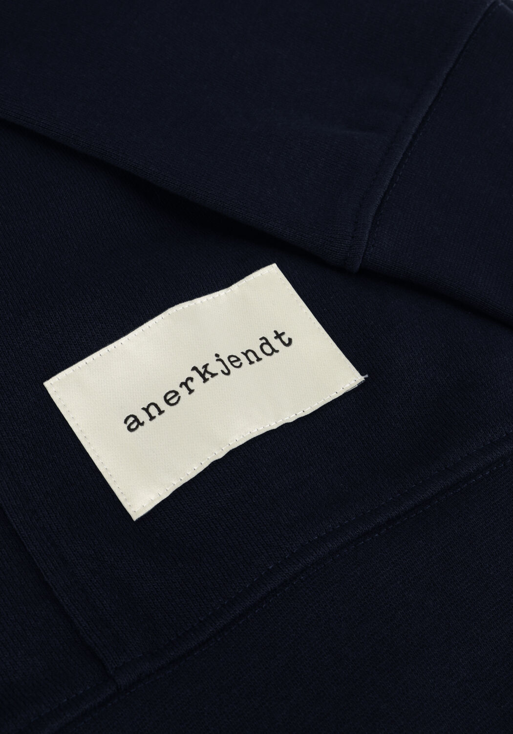 Donkerblauwe ANERKJENDT Sweater AKRUBEN SWEAT NOOS - GOTS - large