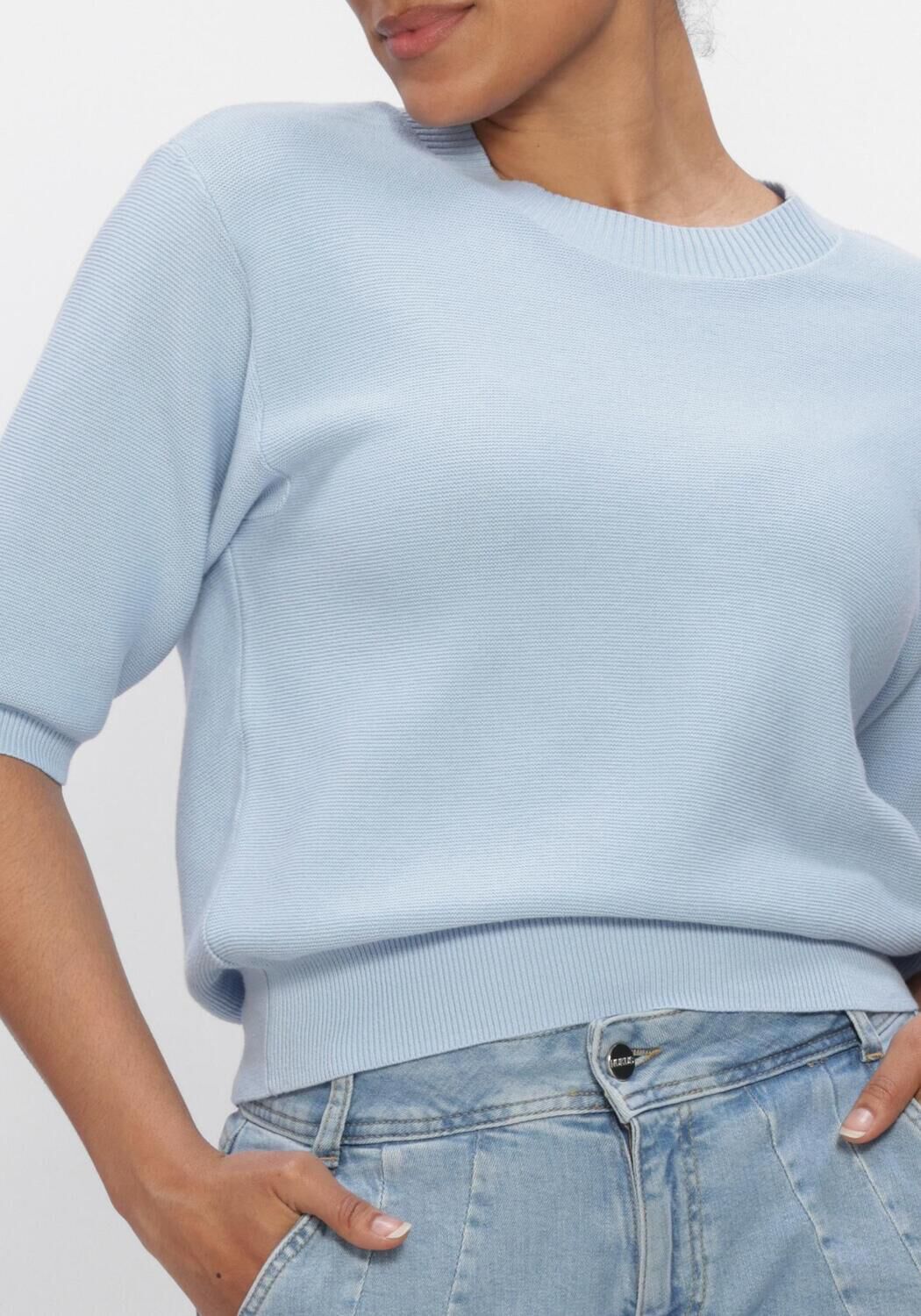 Blauwe NUKUS Trui NINA PULLOVER - large