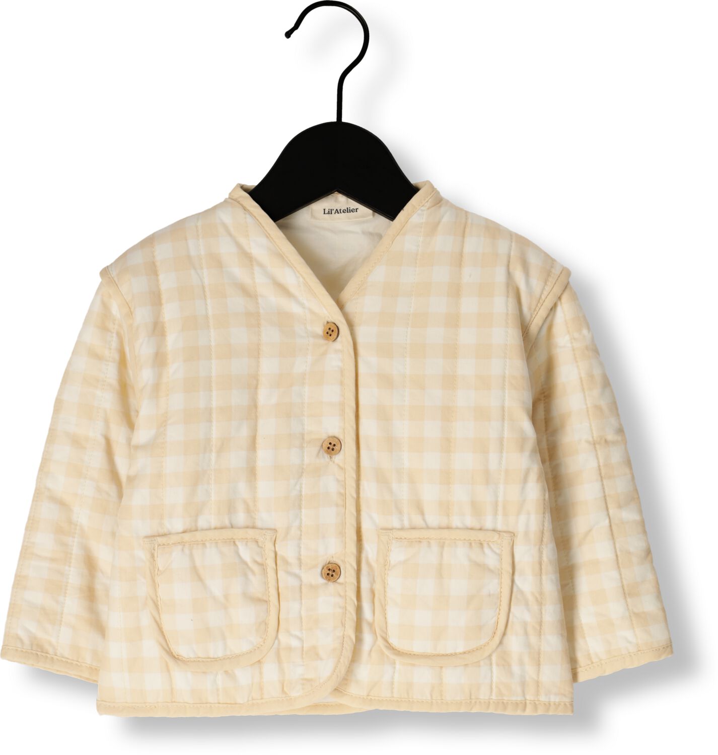 LIL' ATELIER Baby Jassen Nbflarose Ls Quilt Jacket Lil Beige