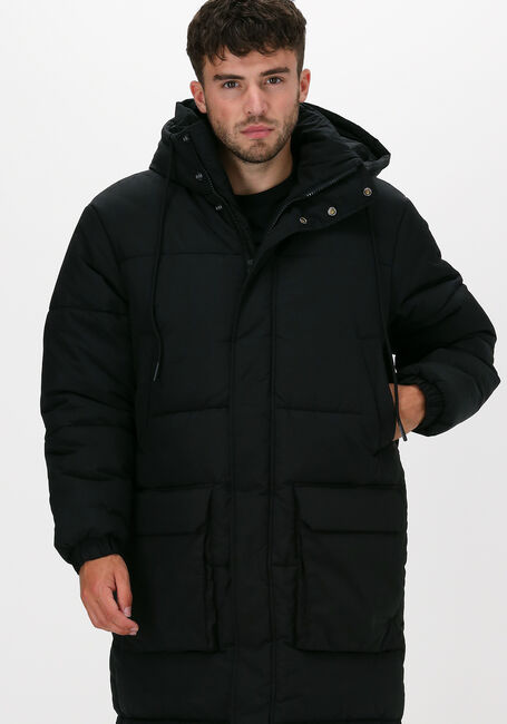Zwarte CALVIN KLEIN Gewatteerde jas SUSTAINABLE CRINKLE PARKA - large