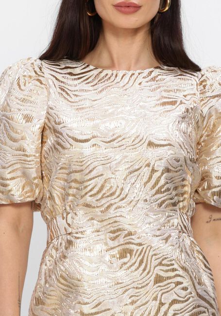 Gouden FREEBIRD Mini jurk F-WV-JAQUARD-FANTASY-26-1 - large