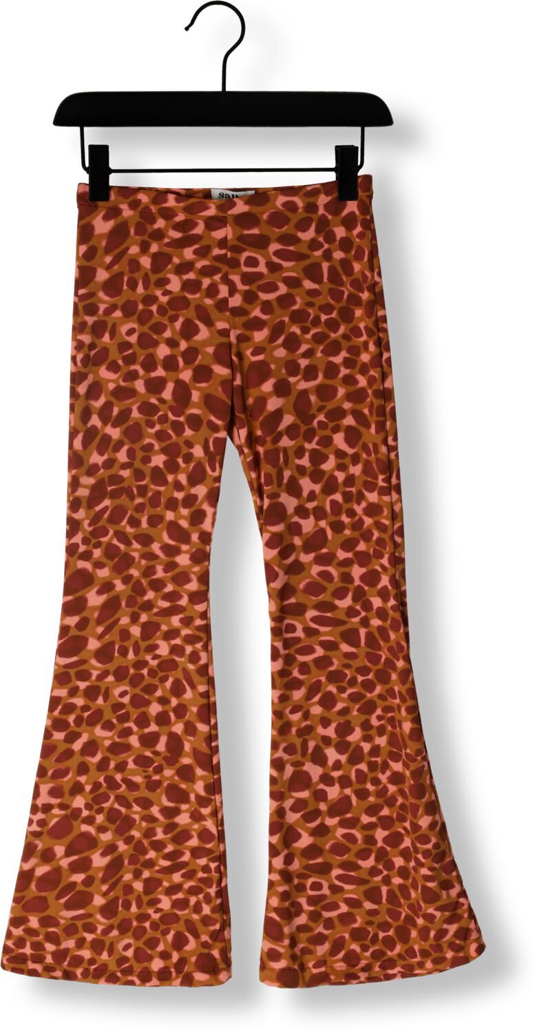 Salty Stitch Meisjes Broeken Scatchy Dots Flared Legging Oranje