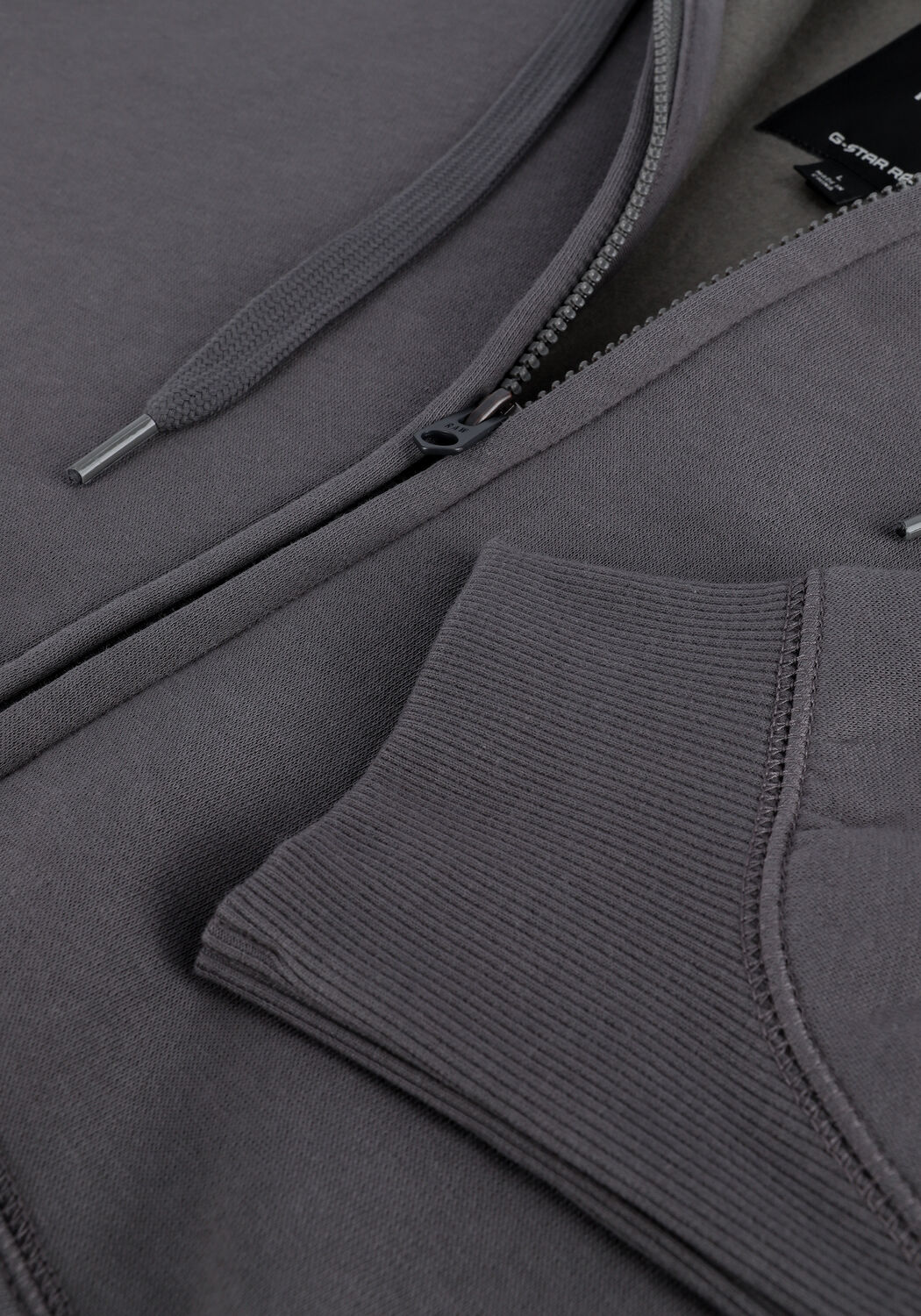 Grijze G-STAR RAW Vest PREMIUM CORE HDD ZIP SW L/S - large