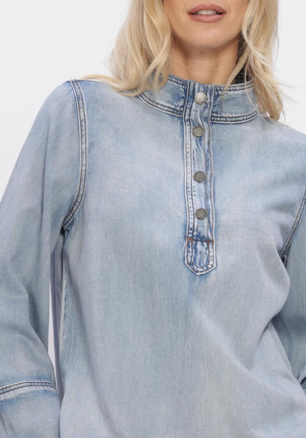 Blauwe MY ESSENTIAL WARDROBE Blouses HILMAMW 171 BOXY BLOUSE - large