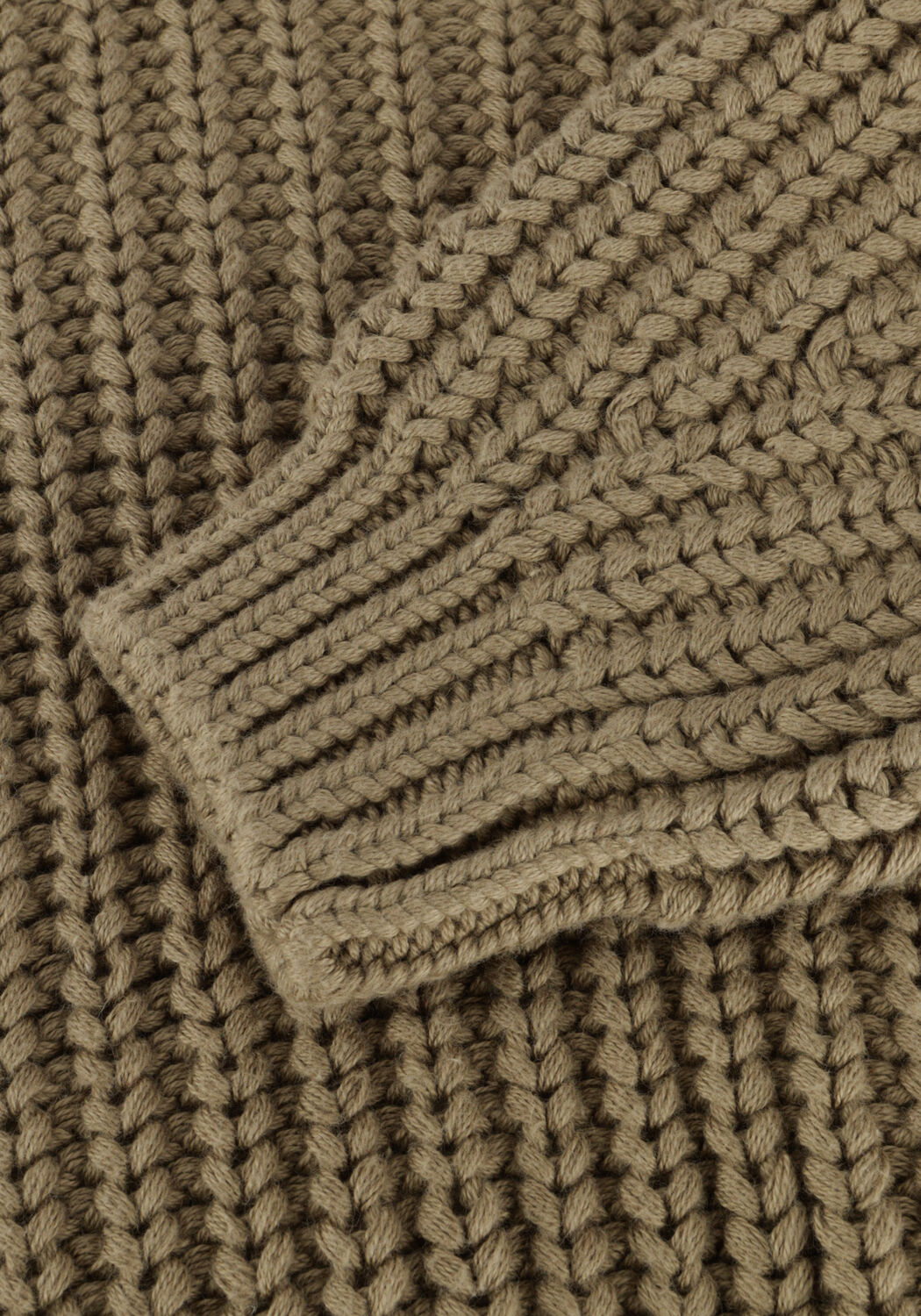 Groene QUINCY MAE Trui CHUNCKY KNIT SWEATER - large