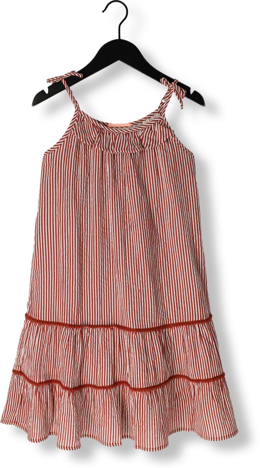 SCOTCH & SODA Meisjes Jurken A-line Crinkle Cotton Dress Bruin