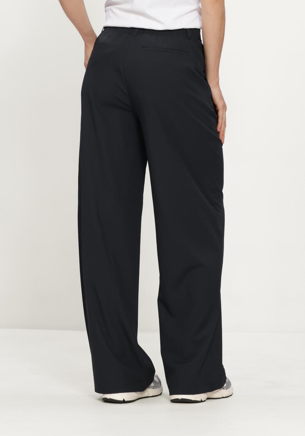 Zwarte AIRFORCE Pantalon WIDELEG GOLFPANTS - large