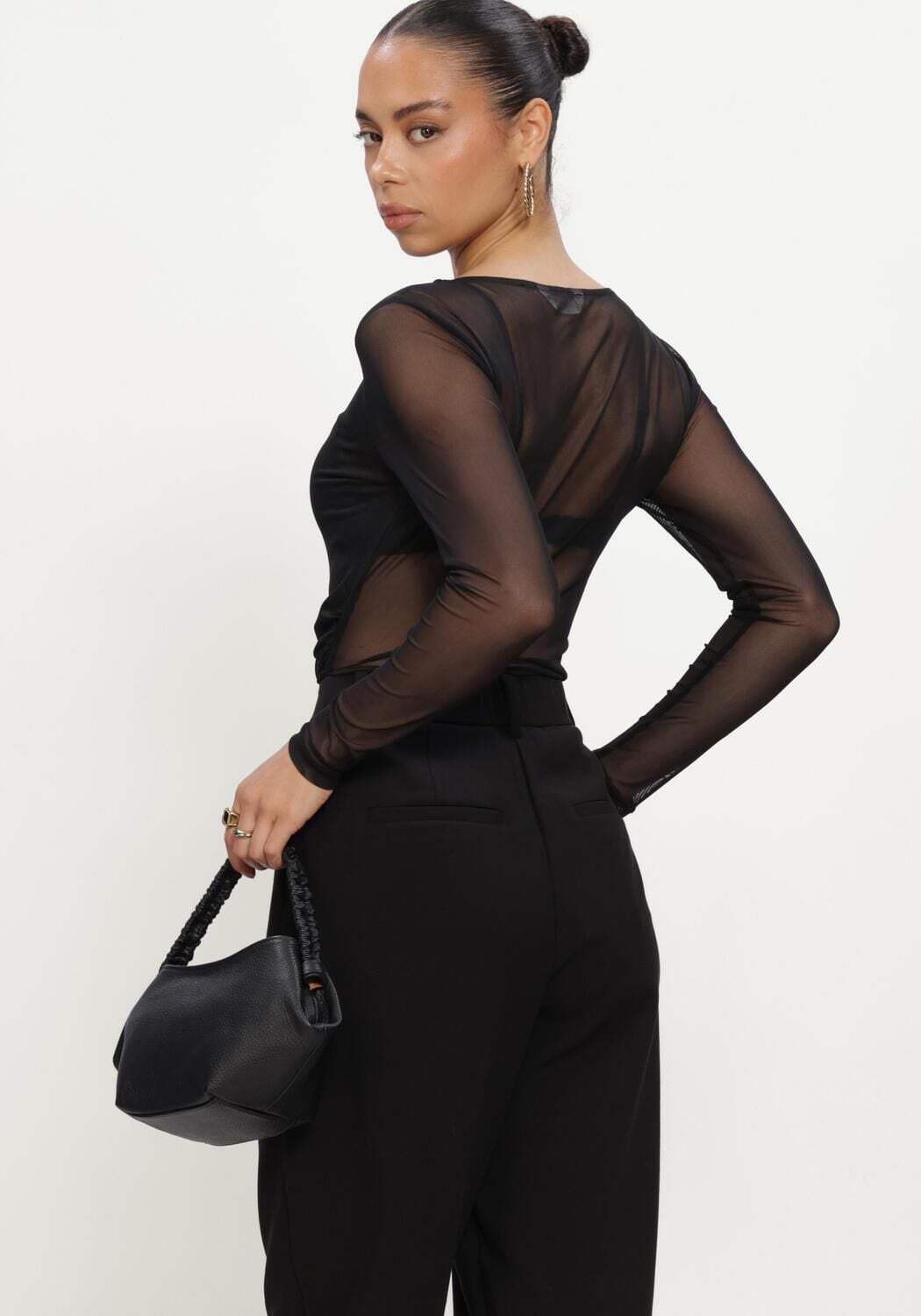 Zwarte MSCH COPENHAGEN Top MSCHISA ILLENORA B TOP - large