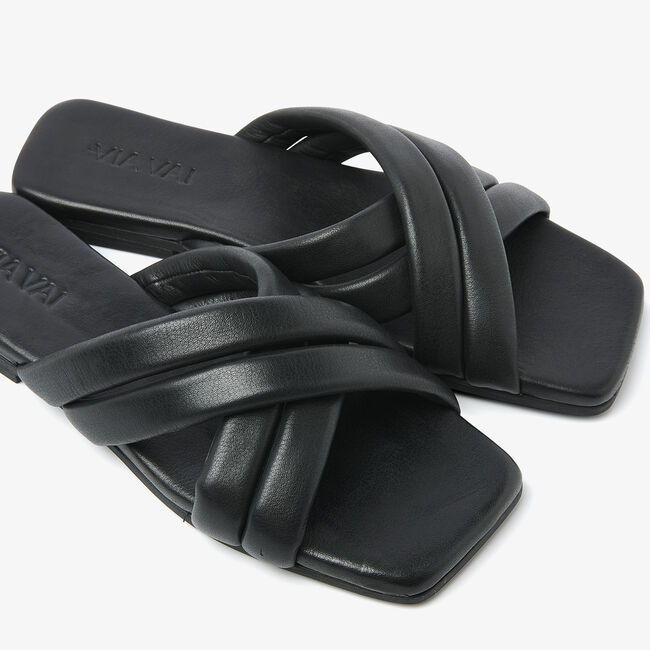 Zwarte VIA VAI Slippers KIKI LOT - large
