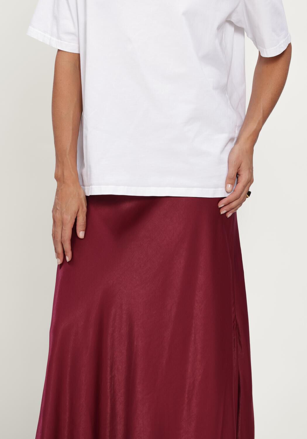 Bordeaux MSCH COPENHAGEN Maxirok MSCHNICOLETTE ULLAS SKIRT - large