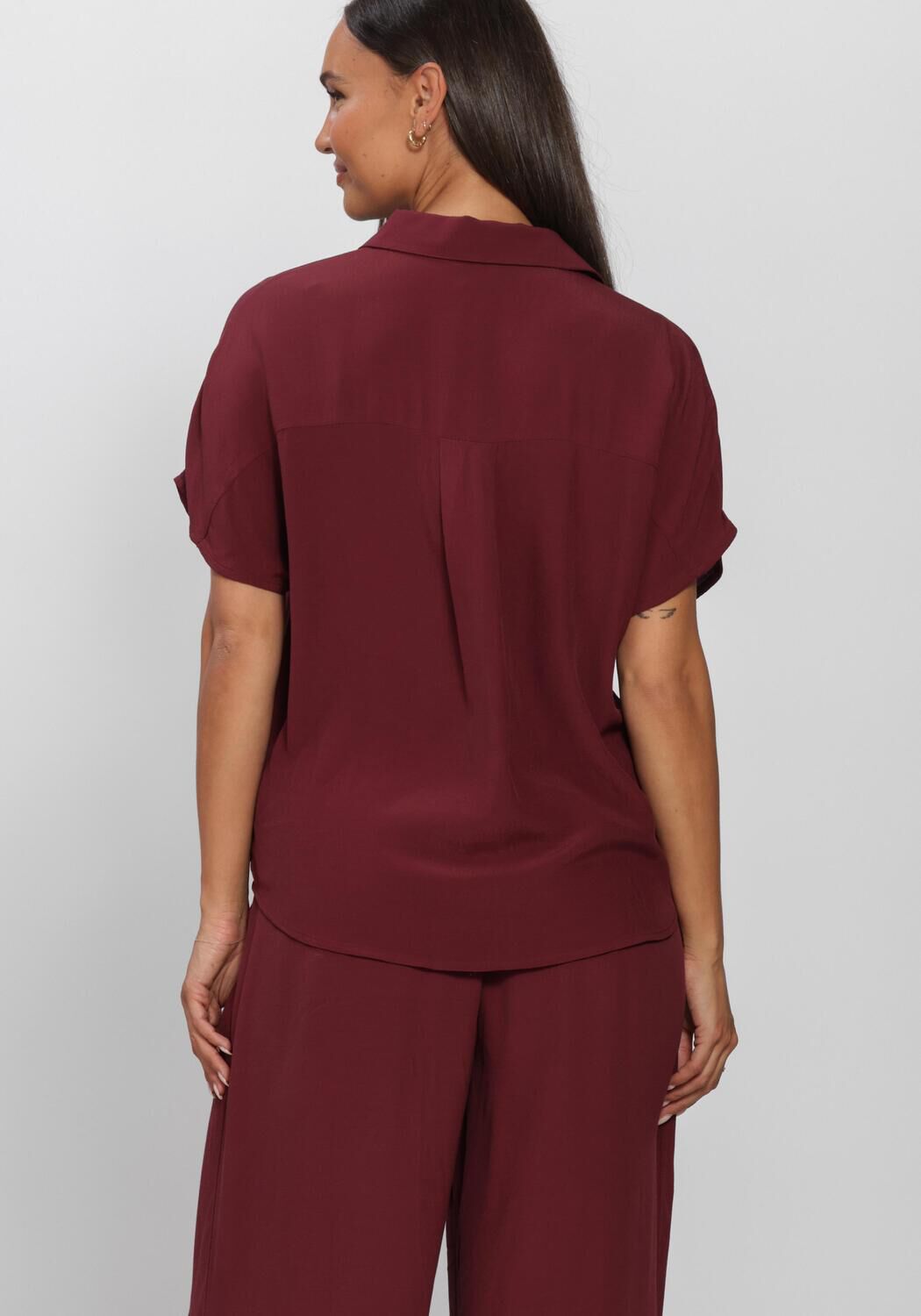 Bordeaux BY-BAR Blouses BARLEY VISCOSE BLOUSE - large