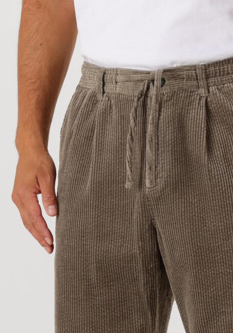 Groene ANERKJENDT Chino AKJAN CORD PLEAT PANTS - large