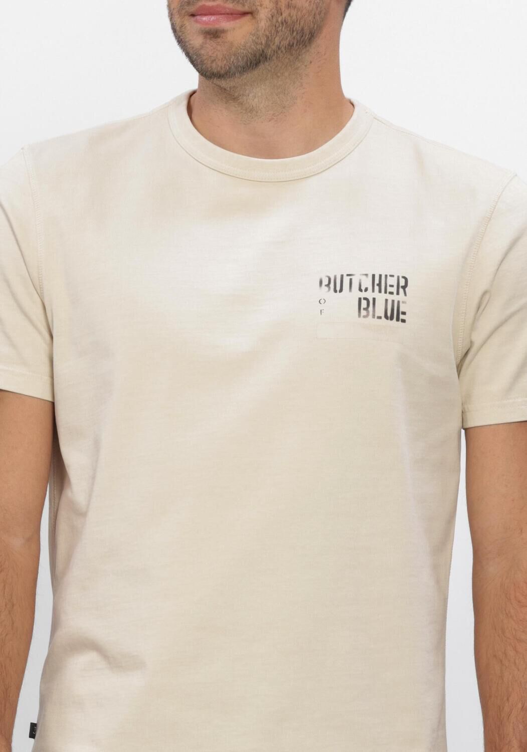 Beige BUTCHER OF BLUE T-shirt ARMY BRUSH TEE - large