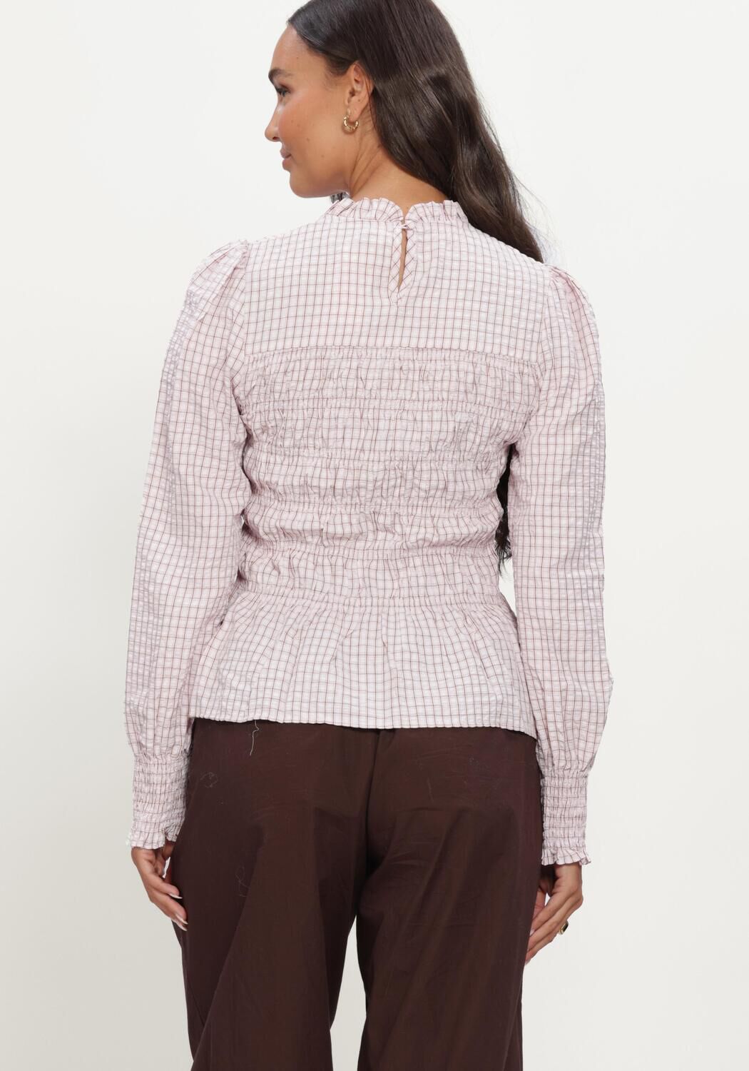 Lichtroze NEO NOIR Blouses POSSA MINI CHECK BLOUSE - large