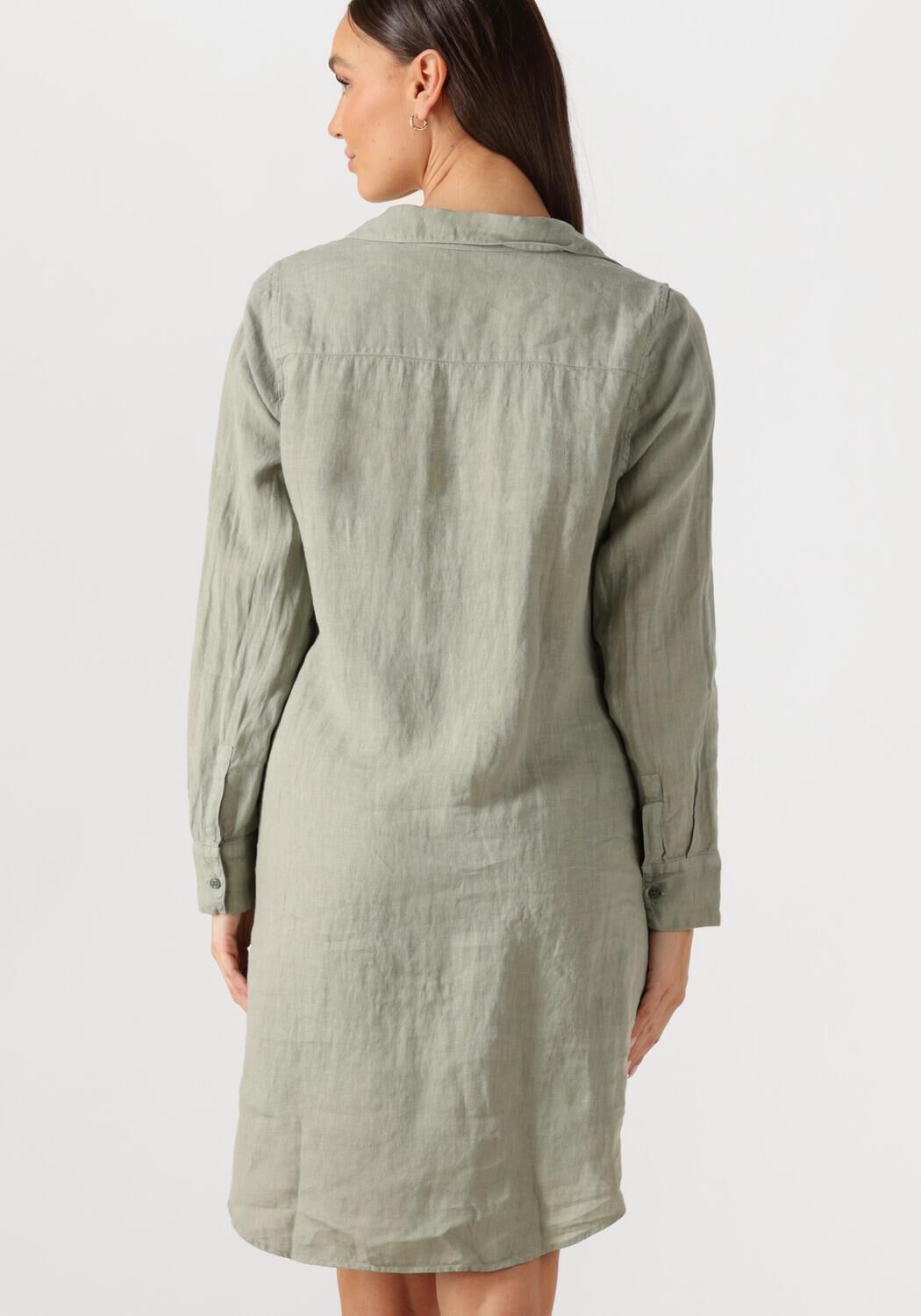 MOS MOSH Dames Jurken Mmrielle Linen Dress Groen