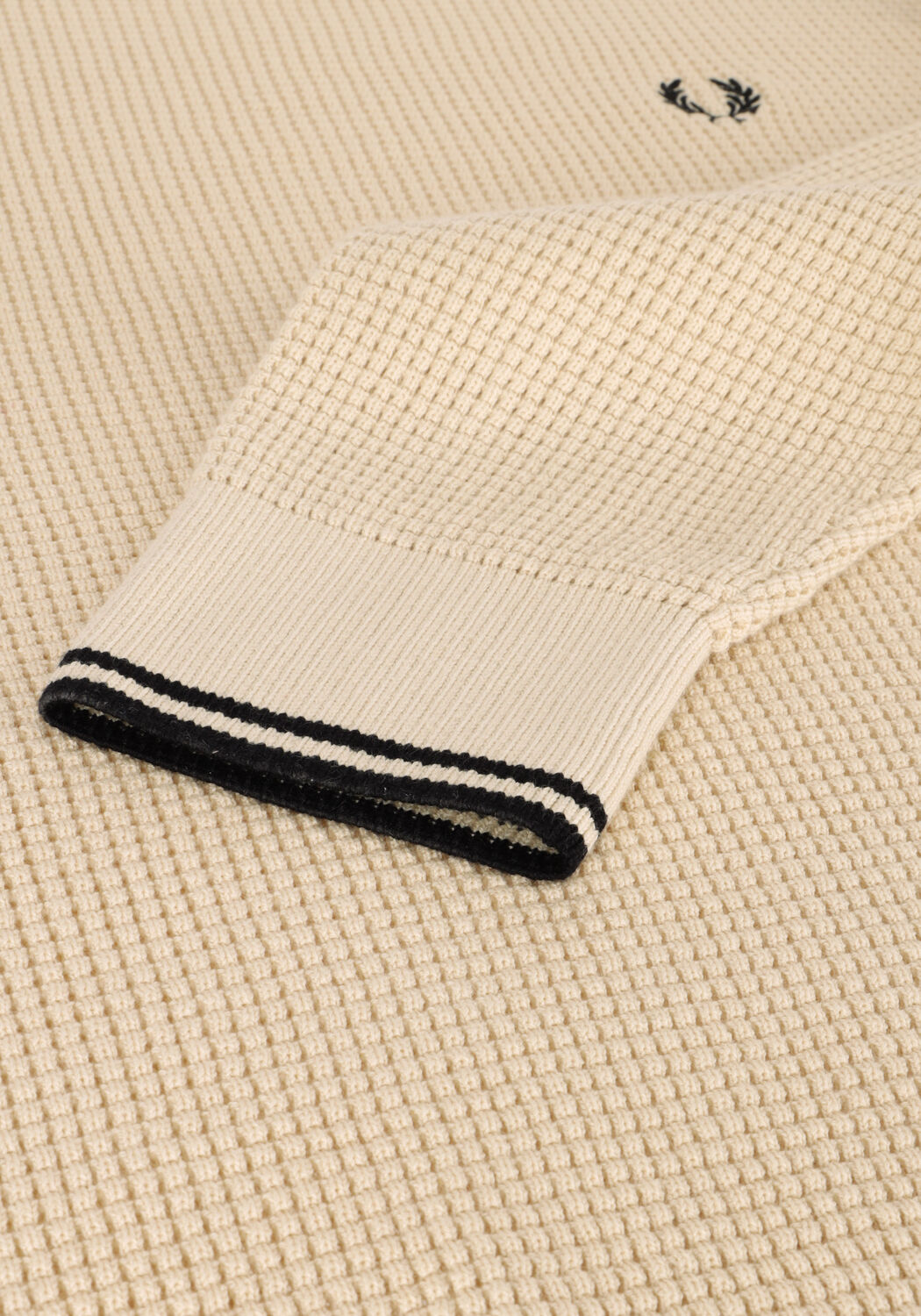 Fred perry waffle crew neck jumper best sale