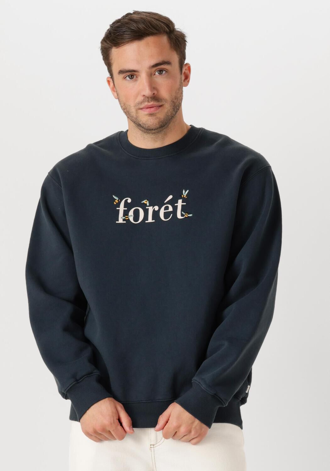 FORÉT Forét Heren Truien & Vesten Amber Bee Sweatshirt Donkerblauw