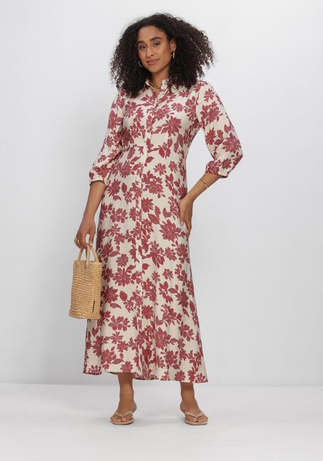 Creme MSCH COPENHAGEN Maxi jurk MSCHVILDANA 3 4 SHIRT DRESS - large