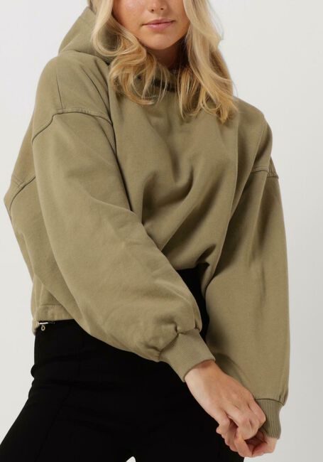 Groene LUNE ACTIVE Trui NOMI DRAWSTRING HOODIE - large