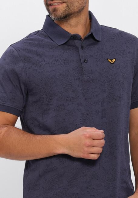 Blauwe PME LEGEND Polo JACQUARD JERSEY - large