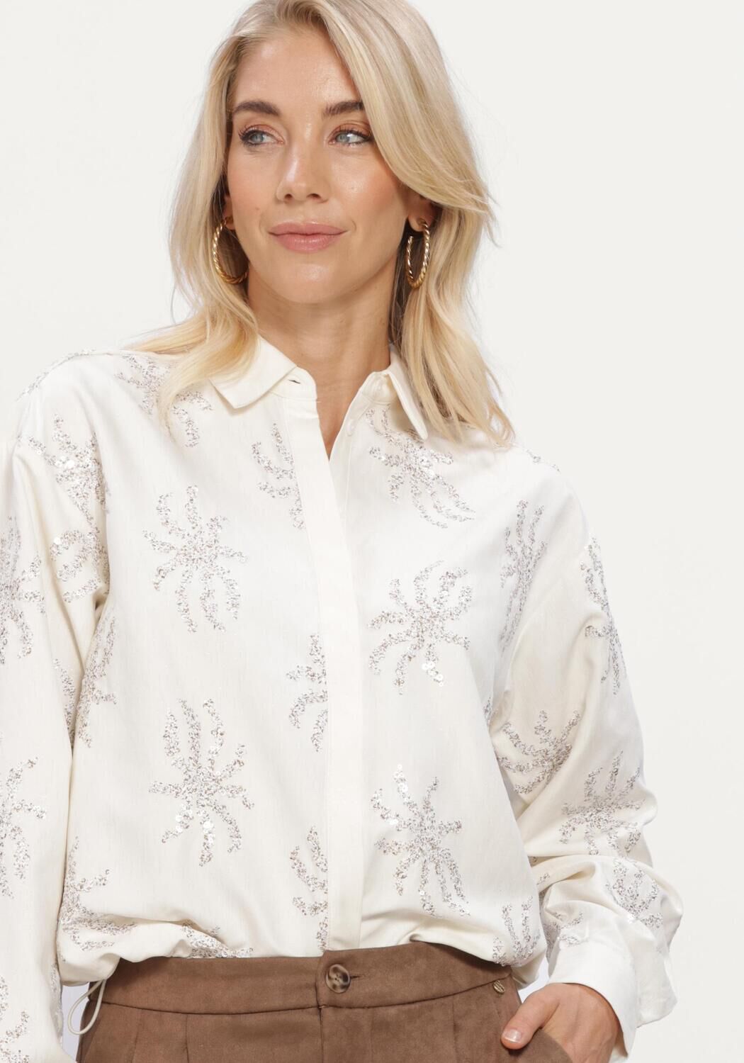Gebroken wit NUKUS Blouses ASTER BLOUSE PAILLET - large