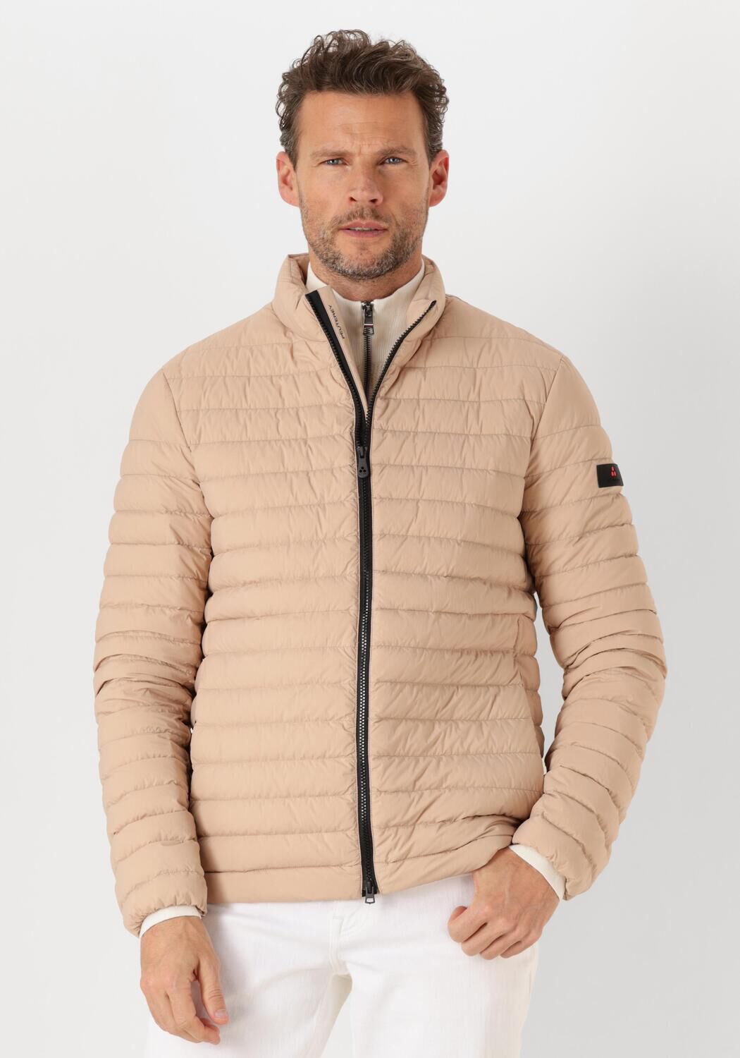 Peuterey Stijlvolle gewatteerde jas voor heren Beige Heren