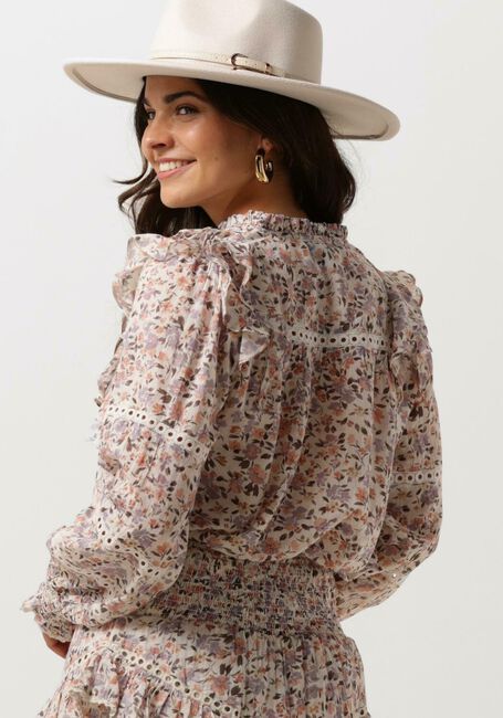 Beige NEO NOIR Blouses AURIKA SOFT FLOWER BLOUSE - large