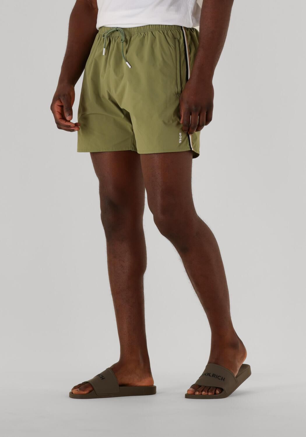 Boss Relaxed fit zwembroek met labelprint model 'Iconic'