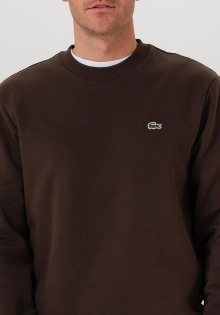 Bruine LACOSTE Sweater CLASSIC FIT BRUSHED FLEECE SWEATSHIRT - large