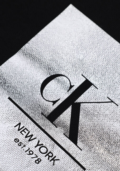 Zwarte CALVIN KLEIN Sweater FOIL LOGO FUTURE SWEATSHIRT - large