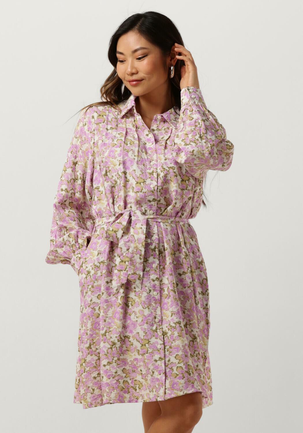 MSCH COPENHAGEN Dames Jurken Mschnathalina Ladonna Shirt Dress Aop Roze