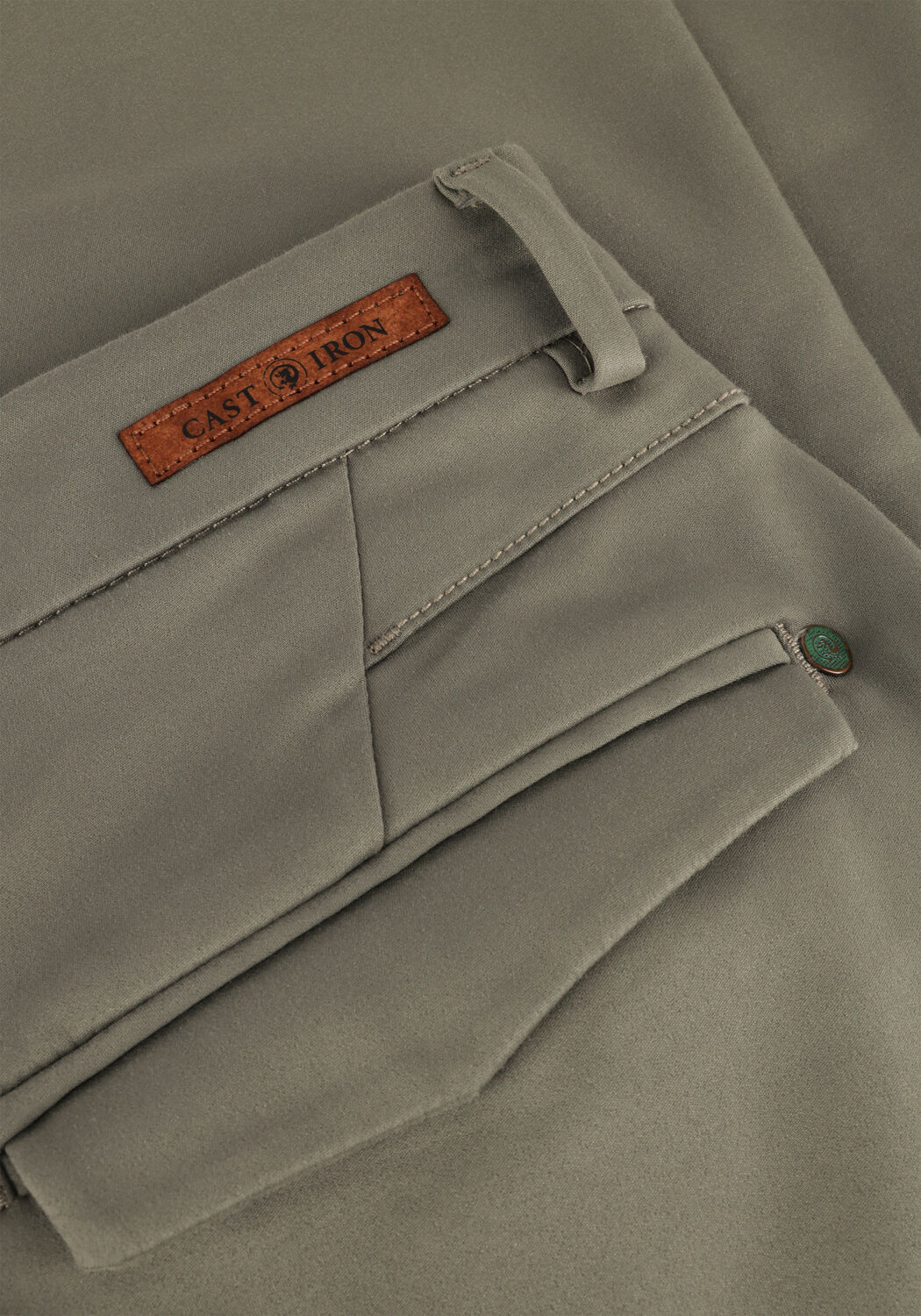 Groene CAST IRON Chino RISER CHINO STRETCH - large