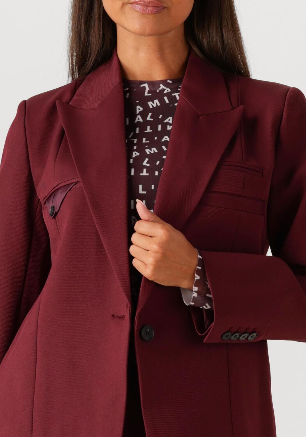 HAUTE L'AMITIÉ Dames Blazers Premiere Single Blazer Bordeaux