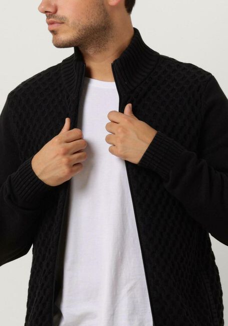 Zwarte PME LEGEND Vest ZIP JACKET COTTON STRUCTURE MIX - large