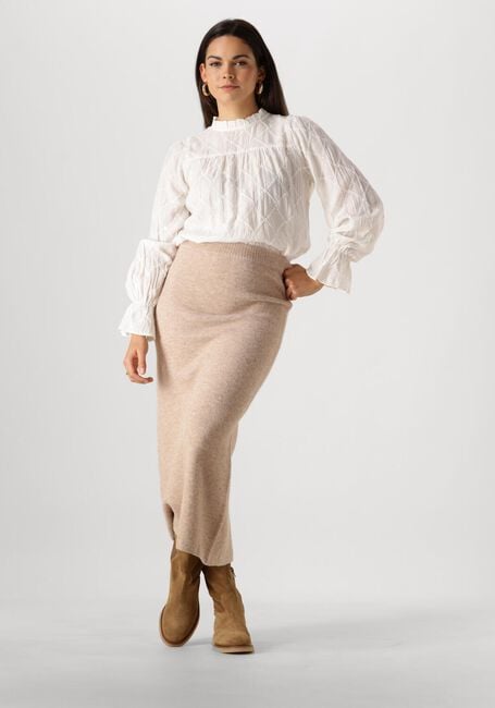 Witte NEO NOIR Blouses MAMARA SQUARE EMB BLOUSE Witte NEO NOIR Blouses MAMARA SQUARE EMB BLOUSE - large