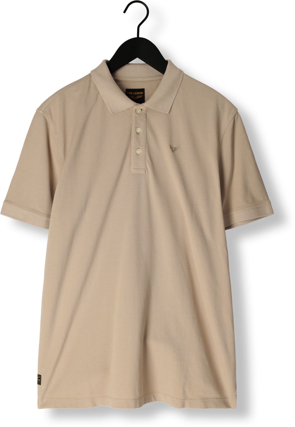 PME LEGEND Heren Polo's & T-shirts Short Sleeve Polo Pique Garment Dye Bruin