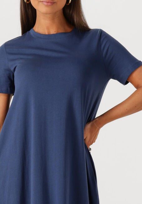 Blauwe MSCH COPENHAGEN Maxi jurk MSCHOLGA ORGANIC SS DRESS - large