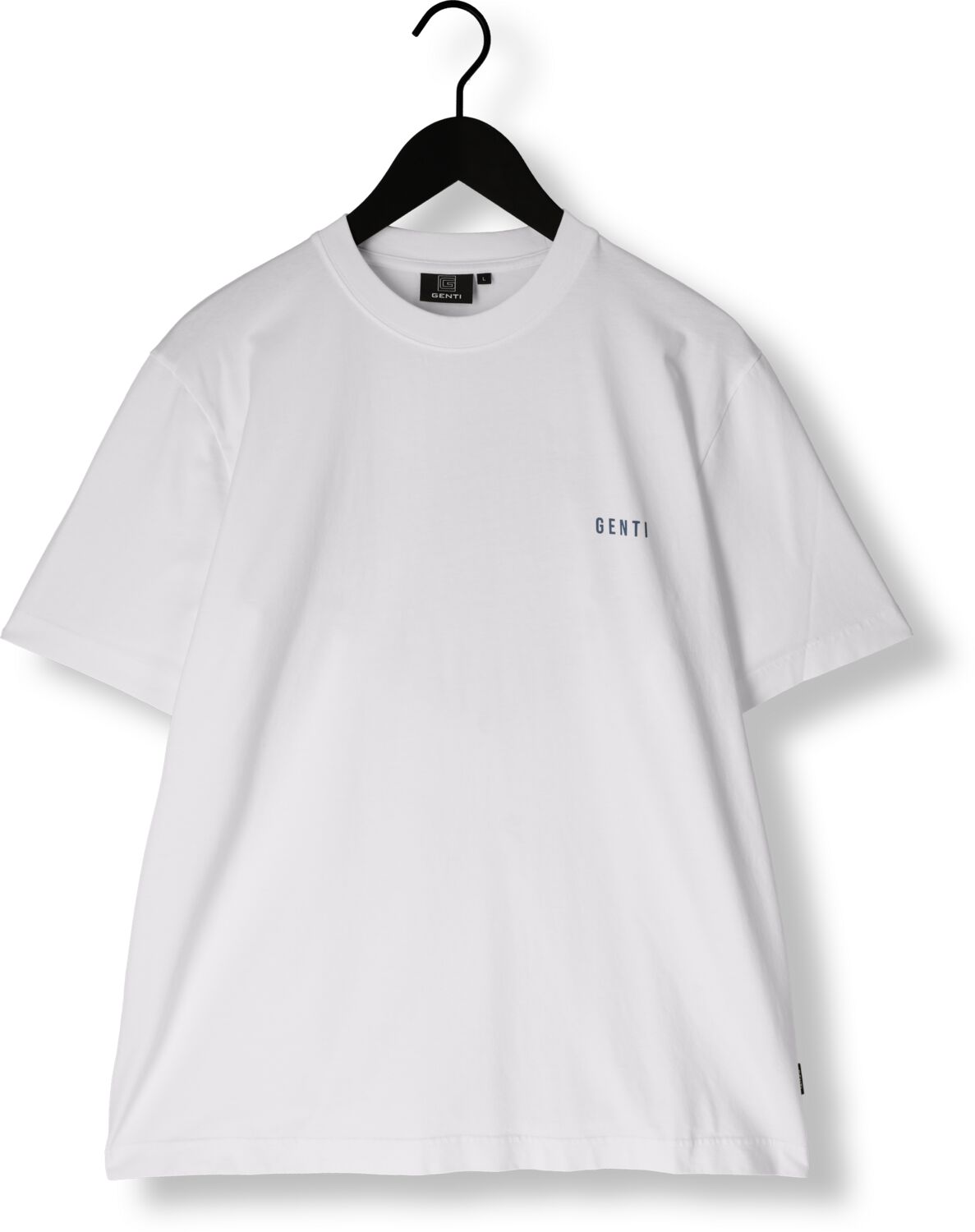 GENTI Heren Polo's & T-shirts T-shirt Ss J2042-1223 Wit