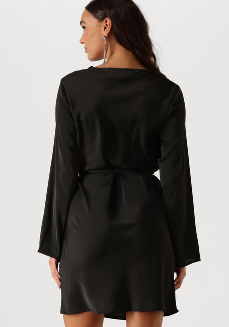 Zwarte NEO NOIR Mini jurk VEGA SOFT SATIN DRESS - large