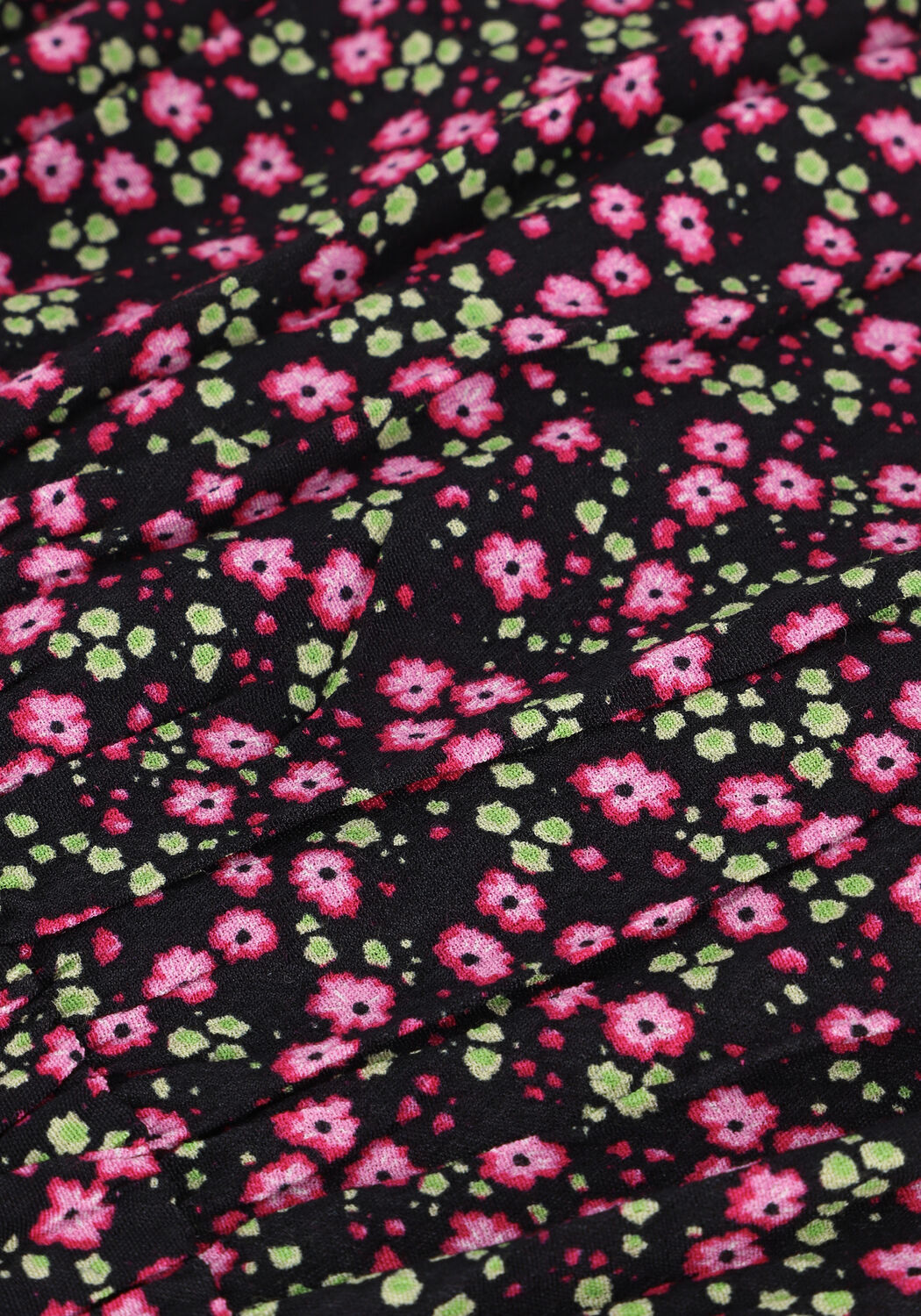 Roze COLOURFUL REBEL Midi jurk KERA SMALL FLOWER MAXI SHIRT DRESS - large