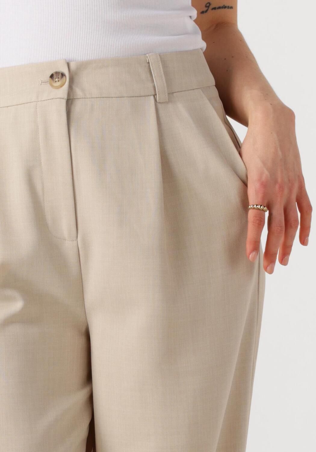MODSTRÖM Modström Dames Broeken Galemd Wide Pants Beige