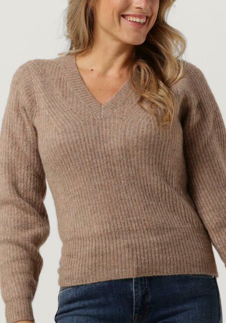 Taupe MINUS Trui NEPHELE KNIT PULLOVER - large