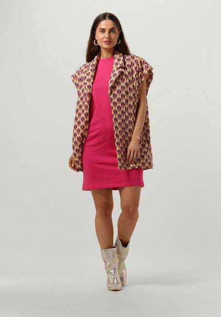 Roze ANOTHER LABEL Mini jurk AGACE T-SHIRT DRESS S/S - large