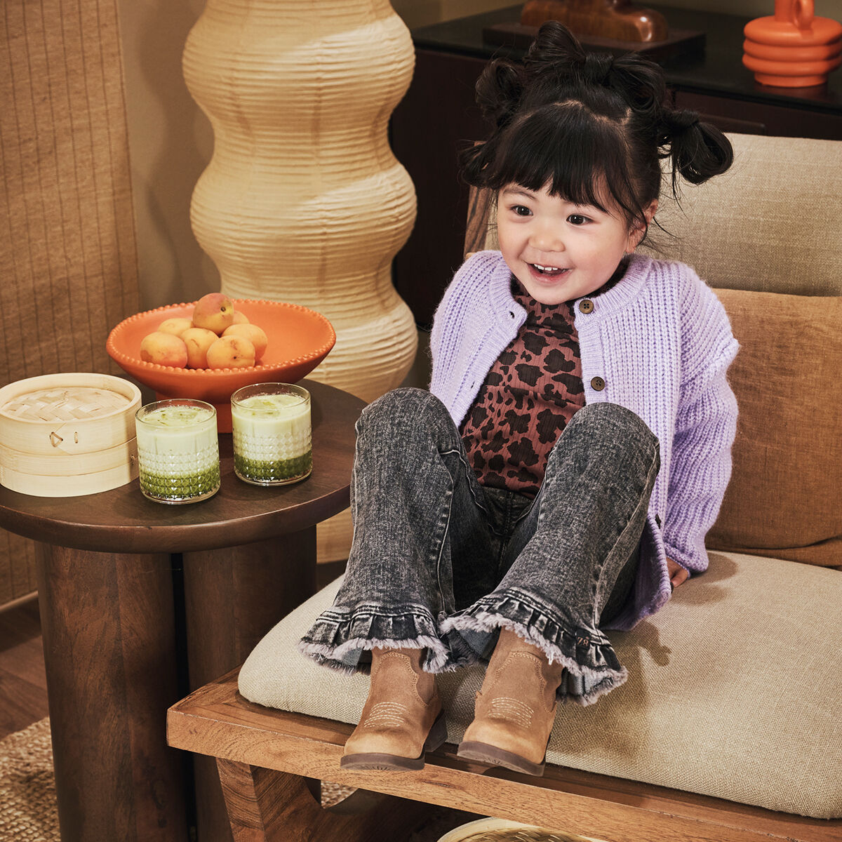 Donkergrijze Z8 Flared broek ROWEN - large