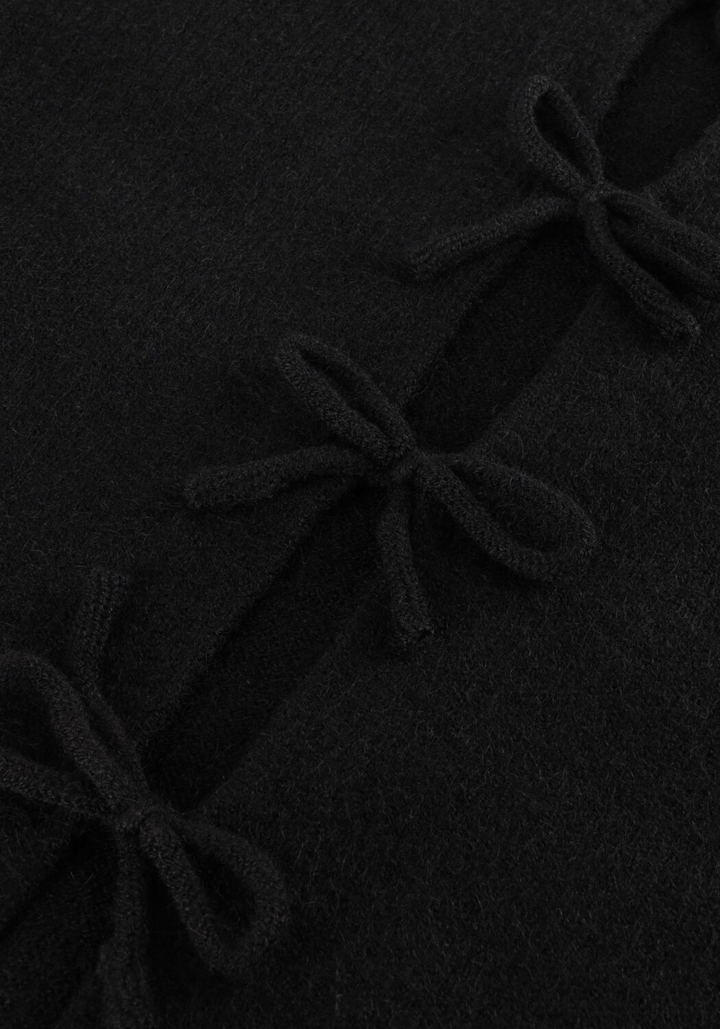 Zwarte FRANKIE & LIBERTY Vest TIRZA BOWTIE CARDIGAN - large