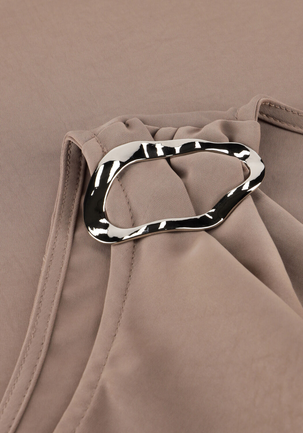 Taupe NEO NOIR Top SCOTTA DULL SATEEN TOP - large