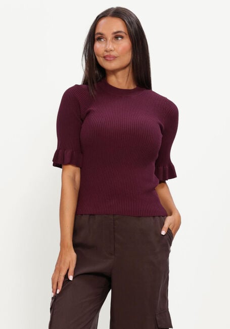 Bordeaux Y.A.S. Top YASMIKLA SS KNIT TOP - large