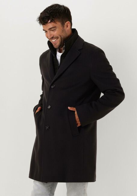Donkerblauwe BOSS BLACK Mantel H-HYDE-BIB-234 - large